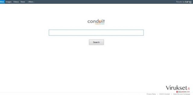 Search.conduit.com Virus kuvankaappaus Search.conduit.com Virus kuvankaappaus