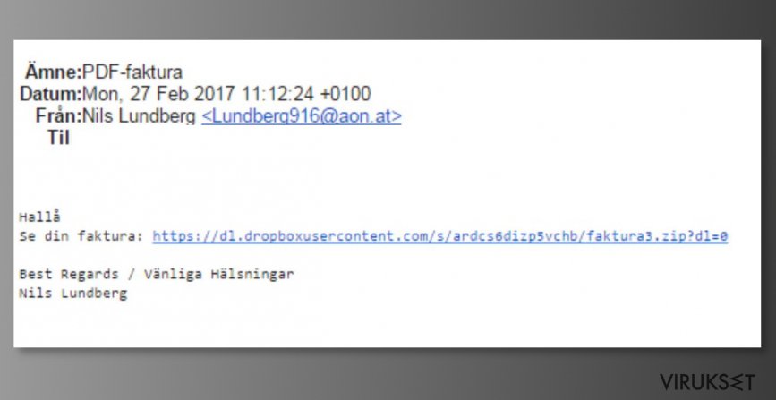 Mail spam targeting A1 Telekom users