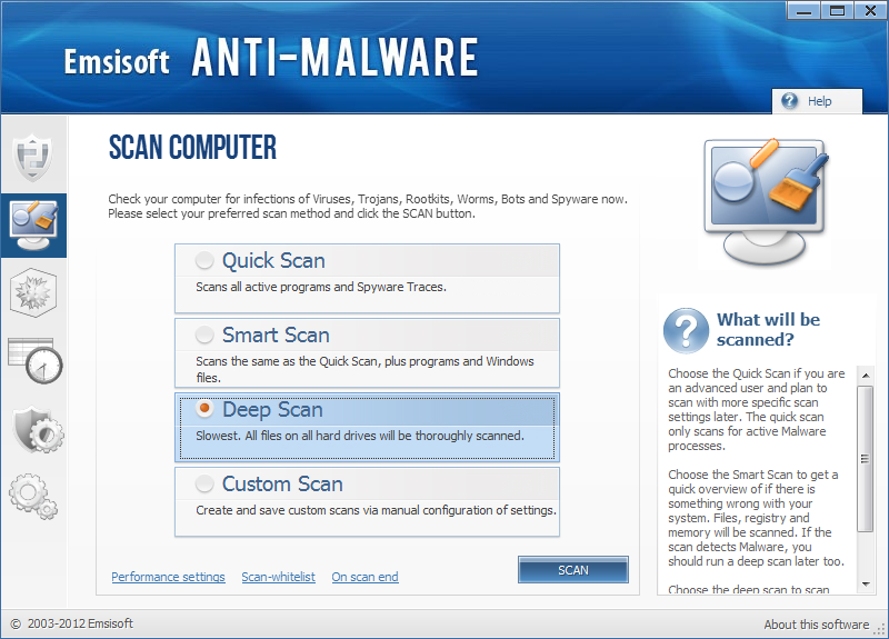 Emsisoft Anti Malware kuvankaappaus Emsisoft Anti Malware kuvankaappaus
