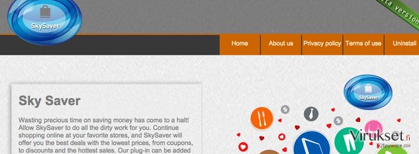 Sky Saver Mainokset kuvankaappaus Sky Saver Mainokset kuvankaappaus