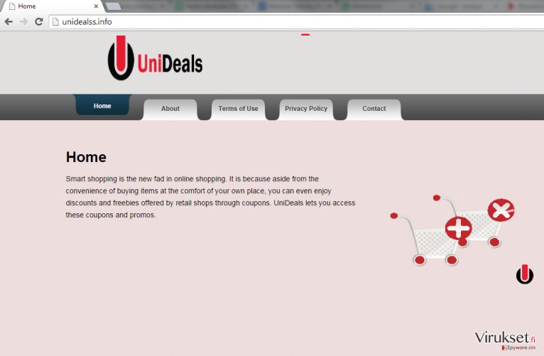 UniDeals Mainokset kuvankaappaus UniDeals Mainokset kuvankaappaus