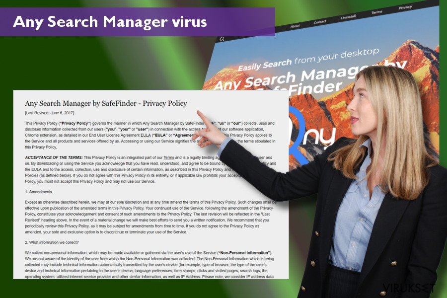 Muutoksia joita Any Search Manager virus tekee nettiselaimille
