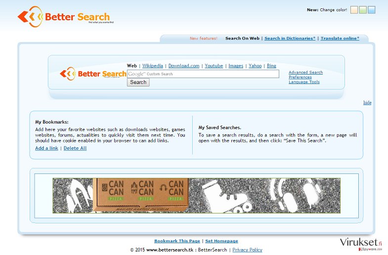 Bettersearch.tk kuvankaappaus Bettersearch.tk kuvankaappaus