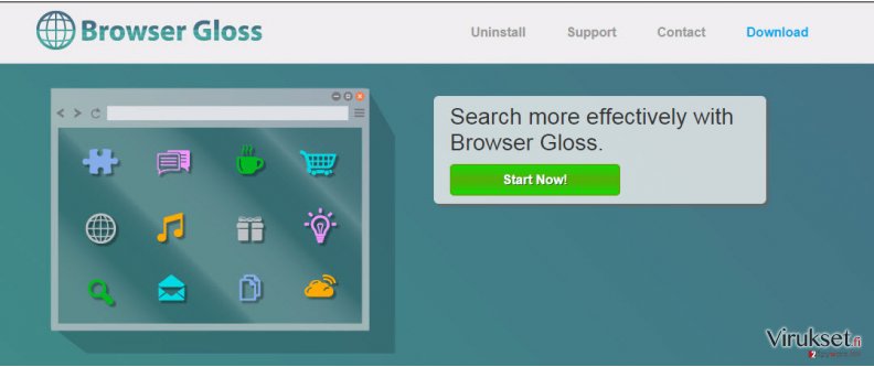Browser Gloss mainokset kuvankaappaus Browser Gloss mainokset kuvankaappaus