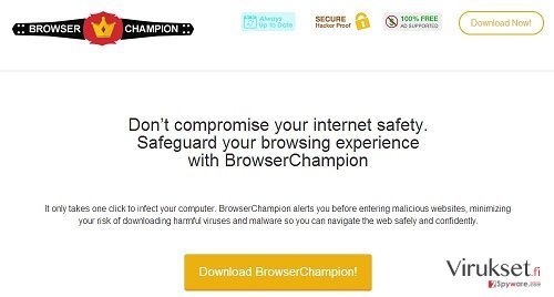 BrowserChampion virus kuvankaappaus BrowserChampion virus kuvankaappaus