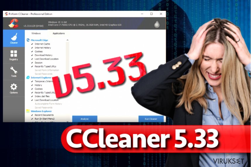 CCleaner 5.33 haittaohjelma