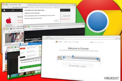 Chrome mainosohjelman näyttämien mainosten esimerkkejä