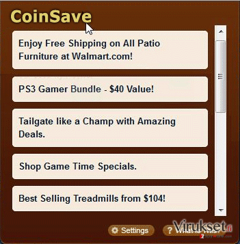 CoinSave mainokset kuvankaappaus CoinSave mainokset kuvankaappaus