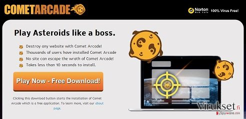 Comet Arcade virus kuvankaappaus Comet Arcade virus kuvankaappaus