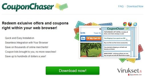 Coupon Chaser virus kuvankaappaus Coupon Chaser virus kuvankaappaus