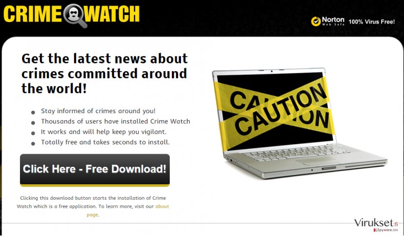 Crime Watch mainokset kuvankaappaus Crime Watch mainokset kuvankaappaus