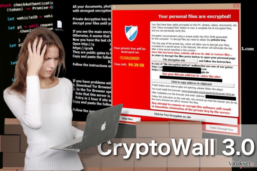 CryptoWall 3.0 virus kuvankaappaus CryptoWall 3.0 virus kuvankaappaus