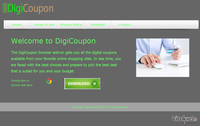 DigiCoupon virus kuvankaappaus DigiCoupon virus kuvankaappaus