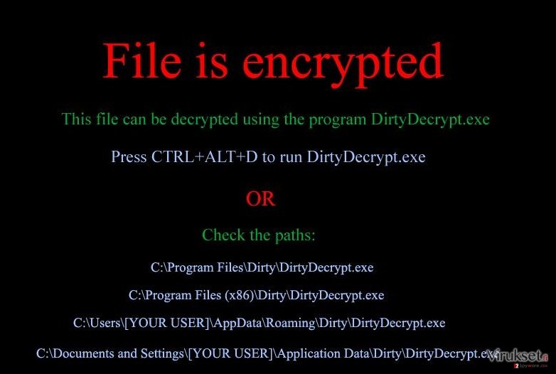 DirtyDecrypt kuvankaappaus DirtyDecrypt kuvankaappaus
