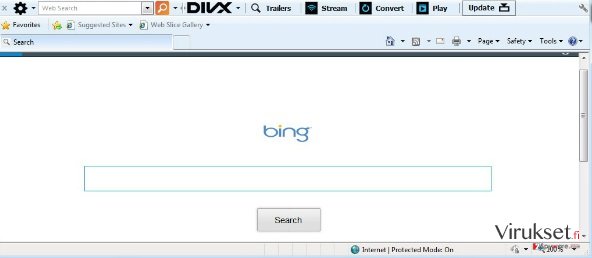 DivX Browser Bar Työkalupalkki kuvankaappaus DivX Browser Bar Työkalupalkki kuvankaappaus