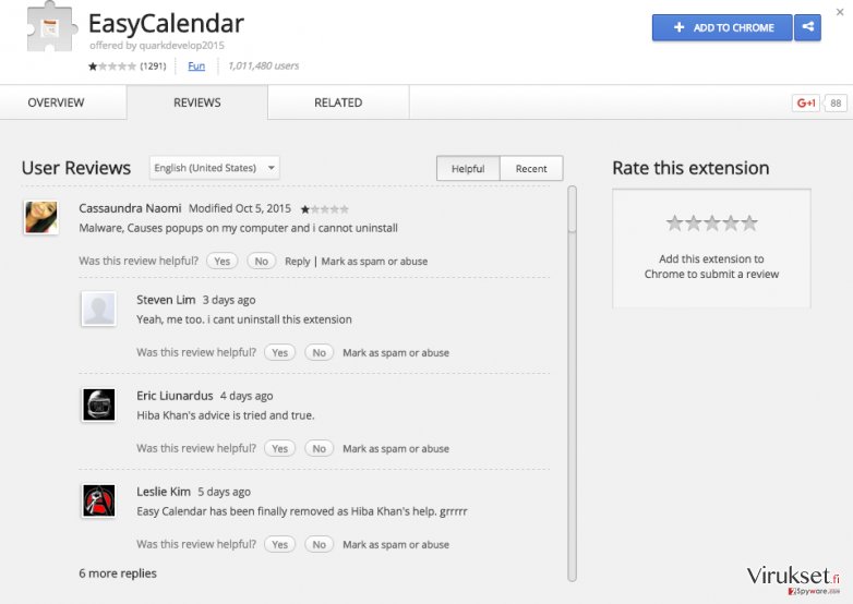 EasyCalendar mainokset kuvankaappaus EasyCalendar mainokset kuvankaappaus