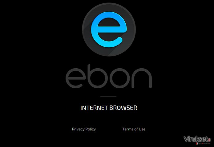 Ebon Browser virus kuvankaappaus Ebon Browser virus kuvankaappaus