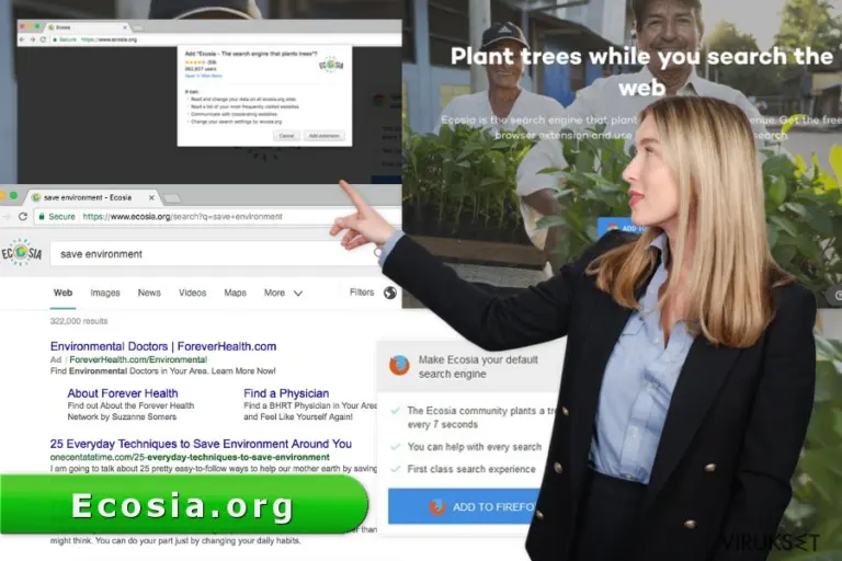 The picture of Ecosia.org virus