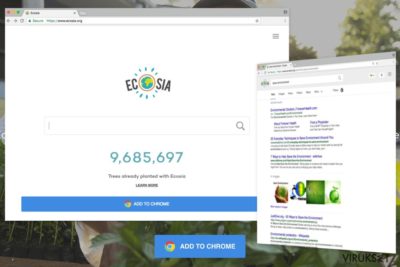 Ecosia.org esimerkki