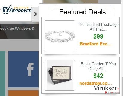 Featured Deals mainokset kuvankaappaus Featured Deals mainokset kuvankaappaus