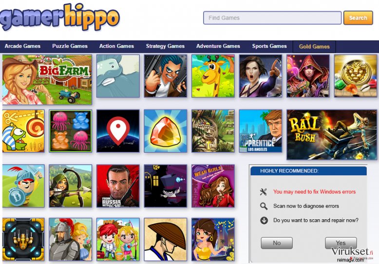 GamerHippo mainokset kuvankaappaus GamerHippo mainokset kuvankaappaus