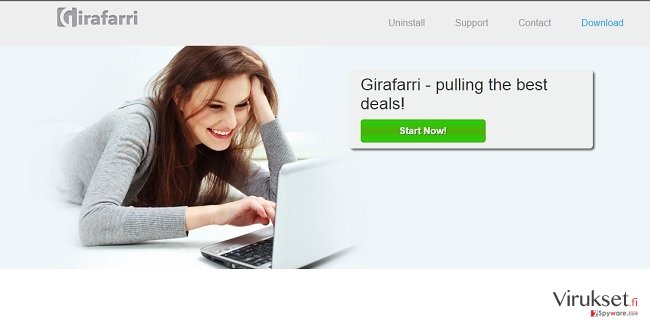 Girafarri mainokset kuvankaappaus Girafarri mainokset kuvankaappaus