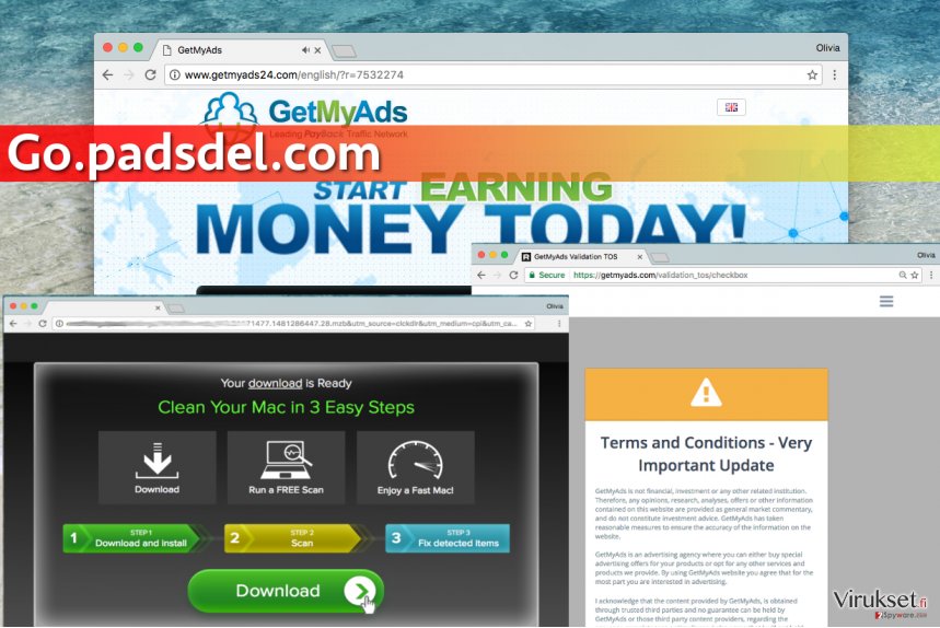 Go.padsdel.com pop-up virus kuvankaappaus