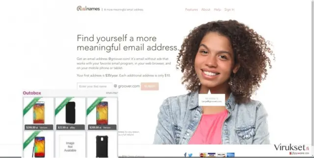 The picture showing Groover ads