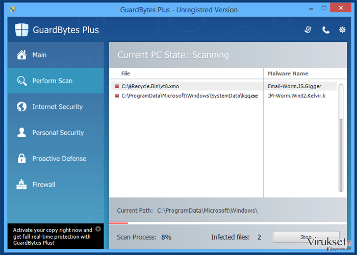 GuardBytes Plus kuvankaappaus GuardBytes Plus kuvankaappaus