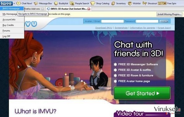 IMVU Työkalupalkki kuvankaappaus IMVU Työkalupalkki kuvankaappaus