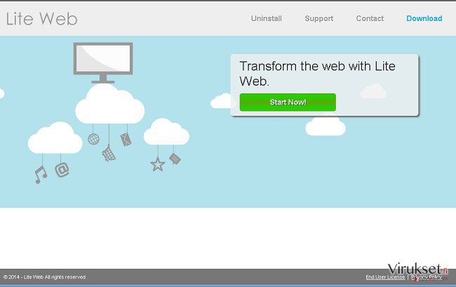 Lite Web mainokset kuvankaappaus Lite Web mainokset kuvankaappaus
