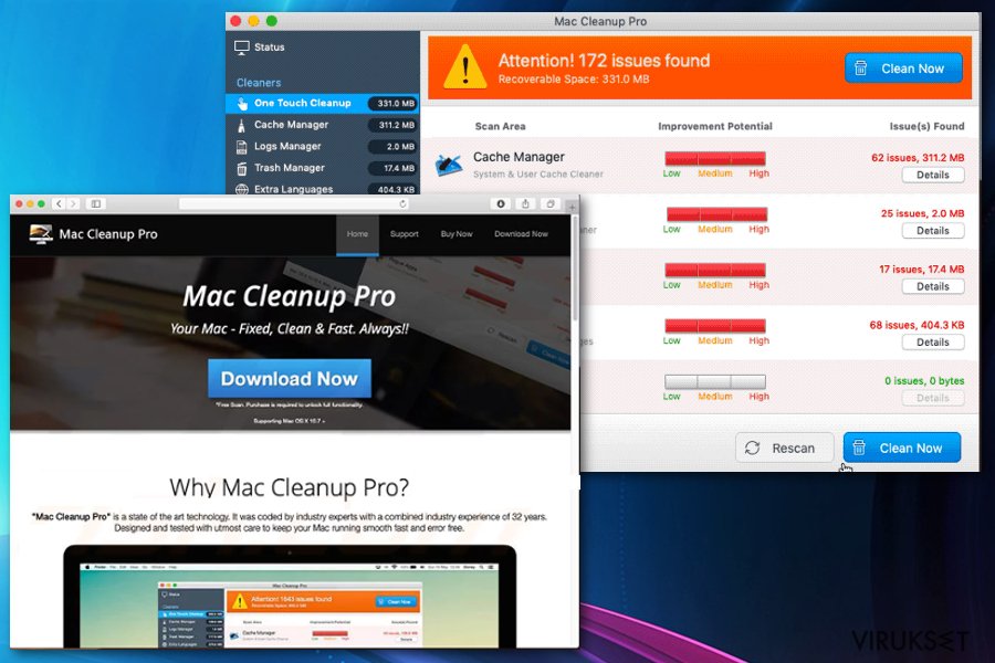 mac cleaner free virus