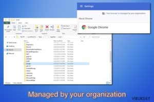 Chrome "Managed by your organization" virus