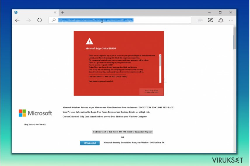 Poista microsoft edge critical error virus poisto opas maalis