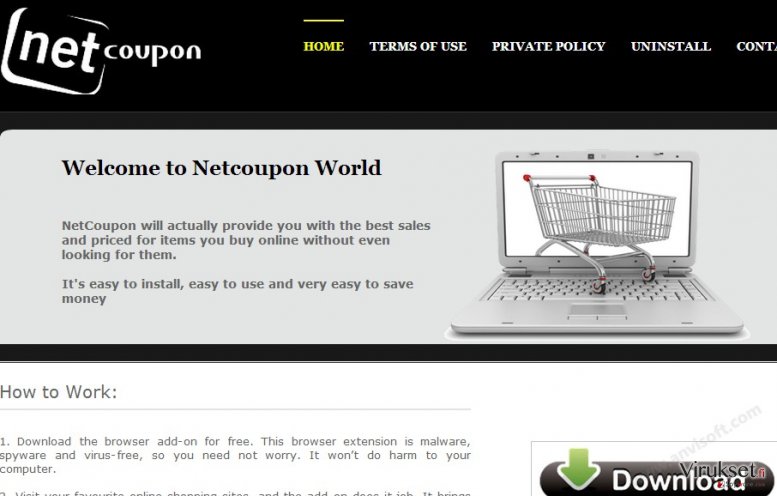 NetCoupon virus kuvankaappaus NetCoupon virus kuvankaappaus