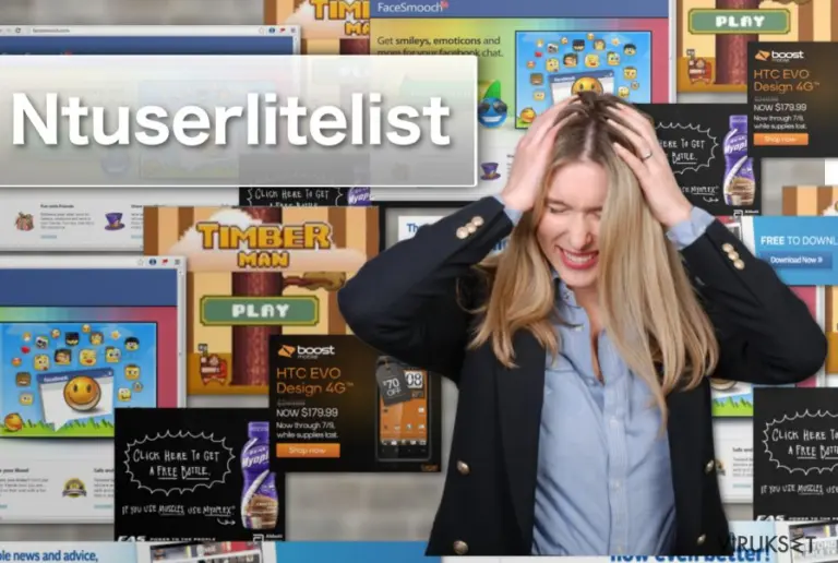 Example of Ntuserlitelist adware ads