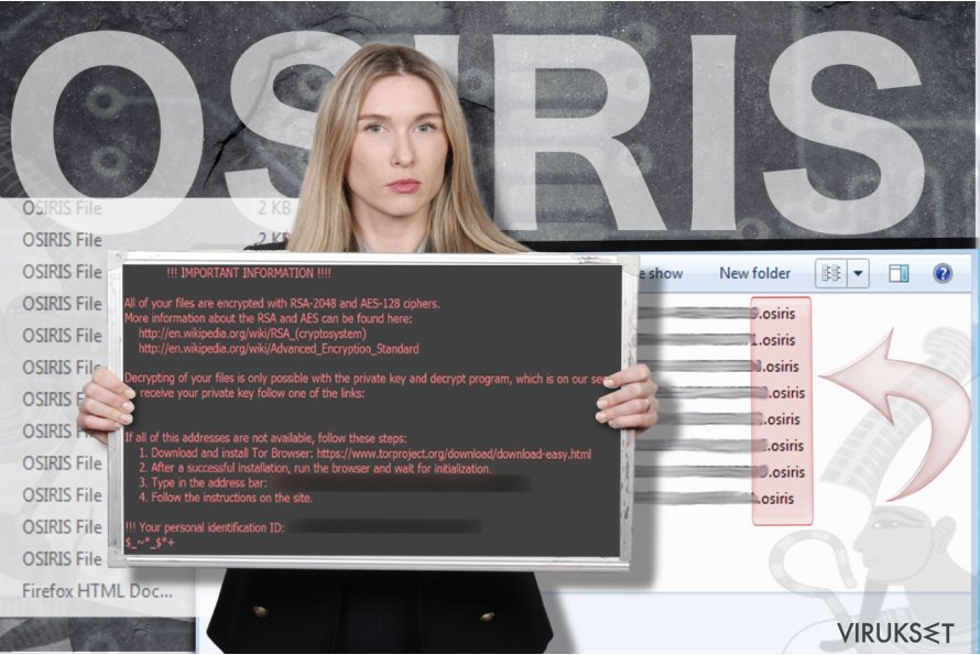 Osiris lunnasohjelma virus kuvankaappaus Osiris lunnasohjelma virus kuvankaappaus