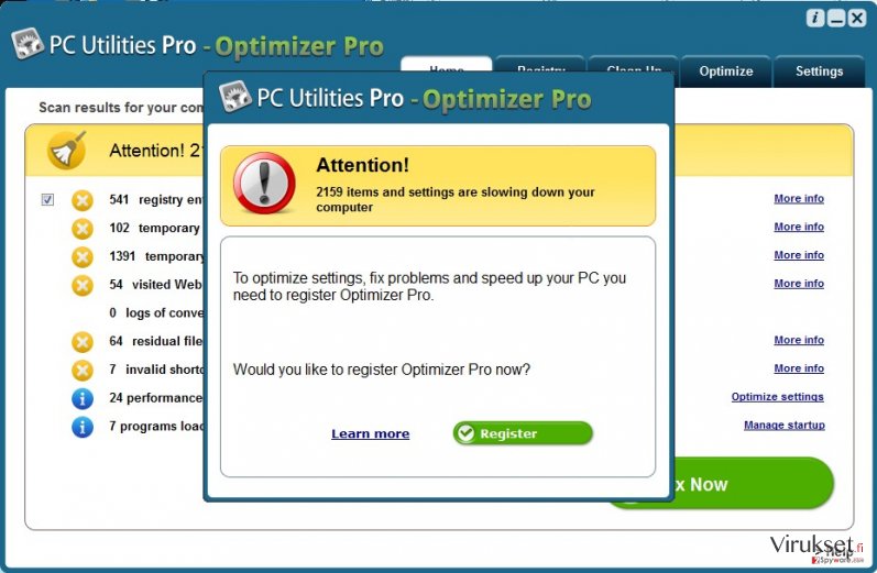 PC Utilities Pro – Optimizer Pro kuvankaappaus PC Utilities Pro – Optimizer Pro kuvankaappaus