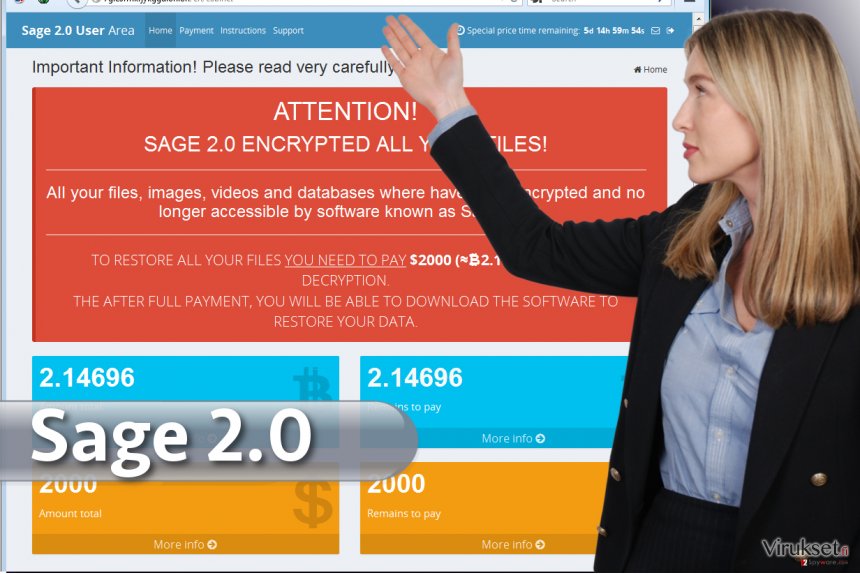 Sage 2.0 lunnasohjelma virus kuvankaappaus Sage 2.0 lunnasohjelma virus kuvankaappaus
