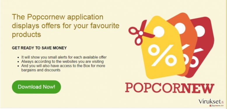 Popcornew mainokset kuvankaappaus Popcornew mainokset kuvankaappaus