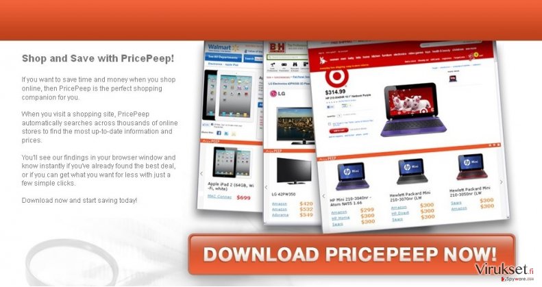 PricePeep kuvankaappaus PricePeep kuvankaappaus
