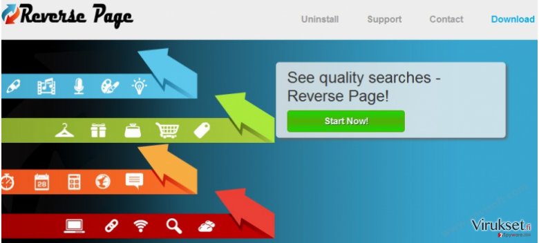 Reverse Page mainokset kuvankaappaus Reverse Page mainokset kuvankaappaus