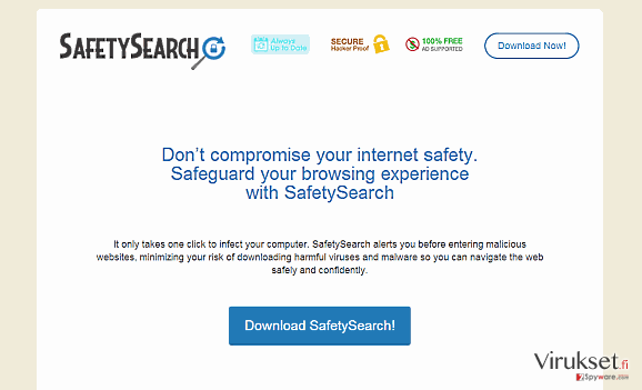 SafetySearch mainokset kuvankaappaus SafetySearch mainokset kuvankaappaus