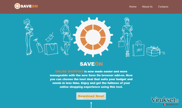 SaveOn virus kuvankaappaus SaveOn virus kuvankaappaus