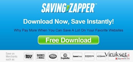 Saving Zapper mainokset kuvankaappaus Saving Zapper mainokset kuvankaappaus