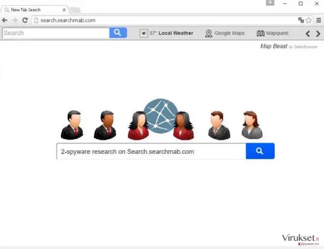 The picture showing Search.searchmab.com virus