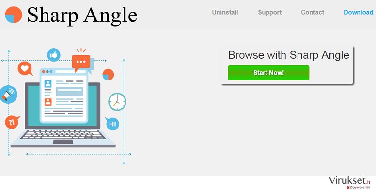 Sharp Angle mainokset kuvankaappaus Sharp Angle mainokset kuvankaappaus
