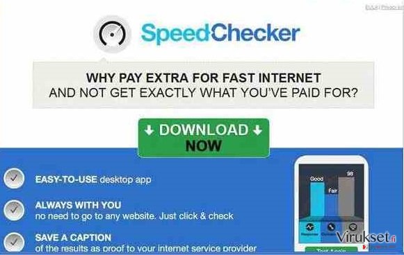 SpeedChecker virus kuvankaappaus SpeedChecker virus kuvankaappaus