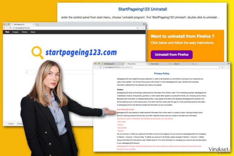 StartPageing123.com viruksen kuva