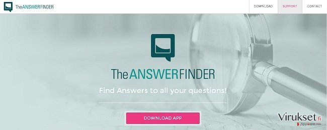 TheAnswerFinder virus kuvankaappaus TheAnswerFinder virus kuvankaappaus
